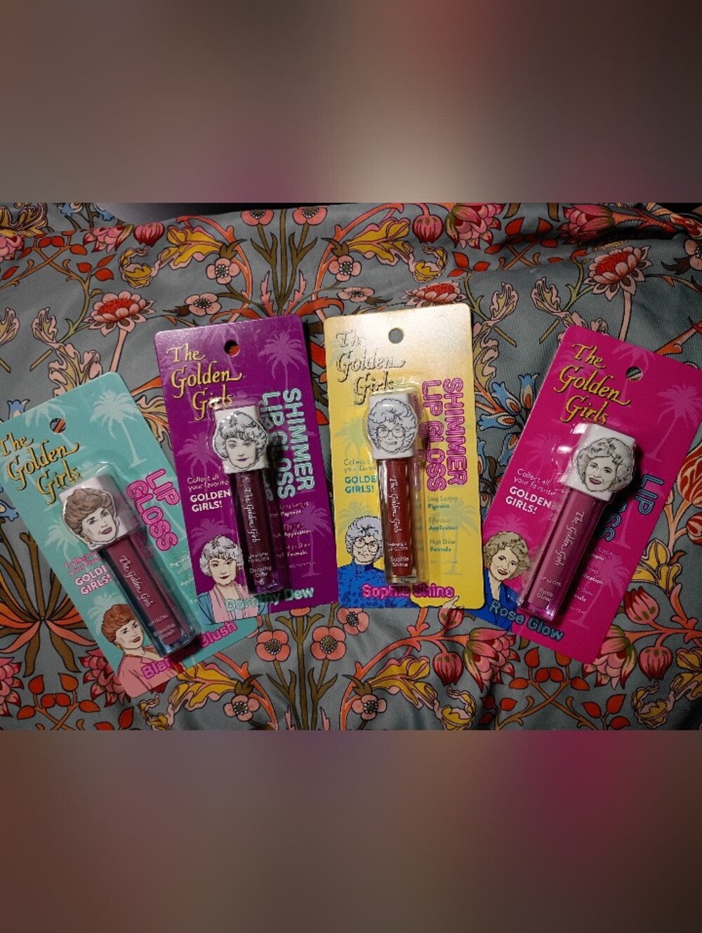 Golden Girls Full Set Lip Gloss Dorothy Sophia Blanche Rose 80s 90s By Enchante